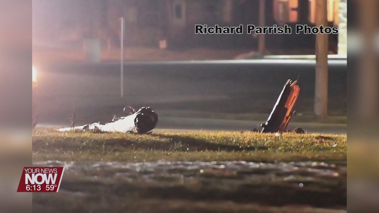 Car crash causes power outages in Lima